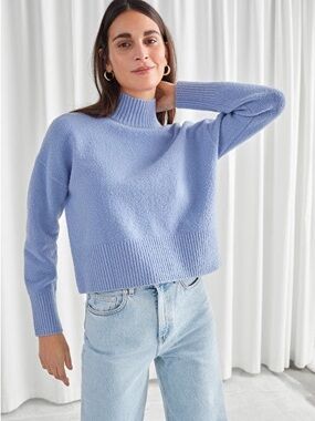& Other Stories Mock Neck Sweater
